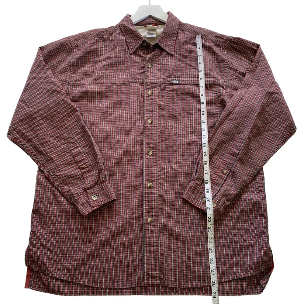 The North Face Men’s Plaid Long Sleeve Button Down Shirt Size Large